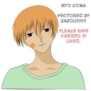 Fruits Basket  Kyo Soma vector by Zazou8888