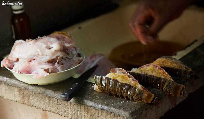 Seaside Cuisine - Livingston, Guatemala, 2008