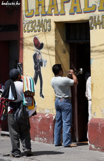 Street musician -Guatemala City, 2008