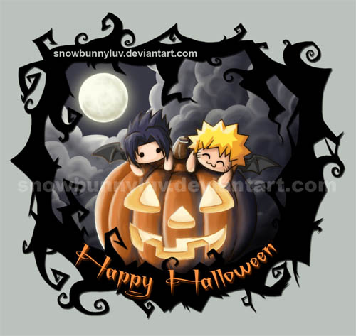 Naruto Happy Halloween by snowbunnyluv