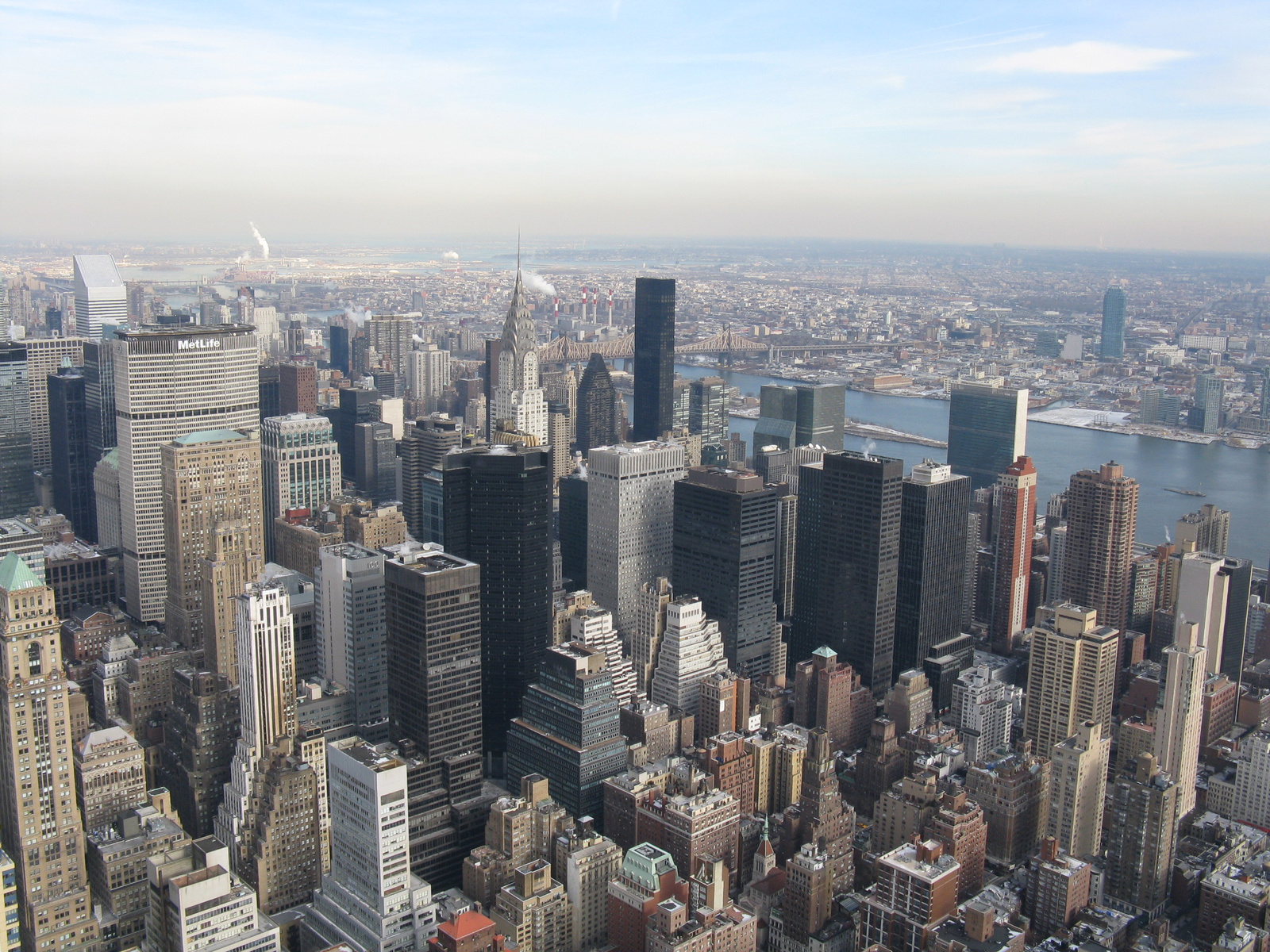 Chrysler Building and Queensborough Bridge