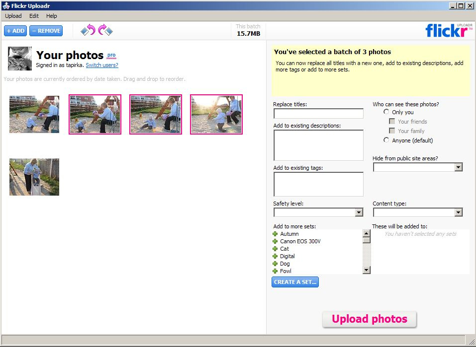 flickr uploadr 3.0