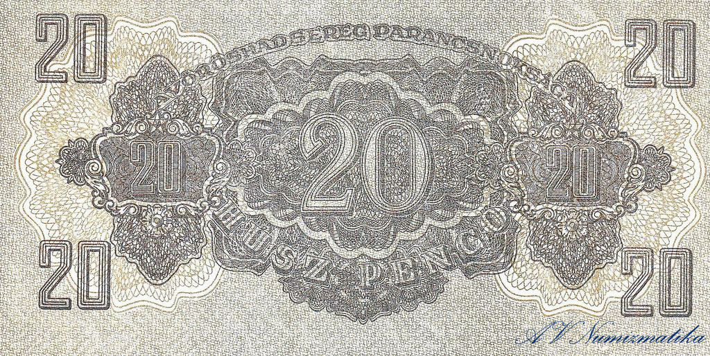 009a. 20 Pengő 1944 rev