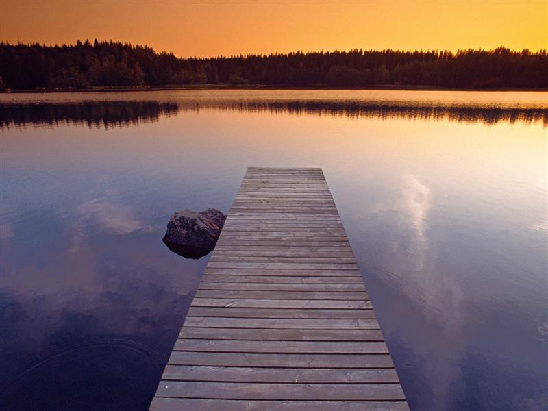 Beautiful Light at Dusk, Finland (Medium)