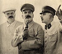 -Molotov, Stalin and Voroshilov, 1937