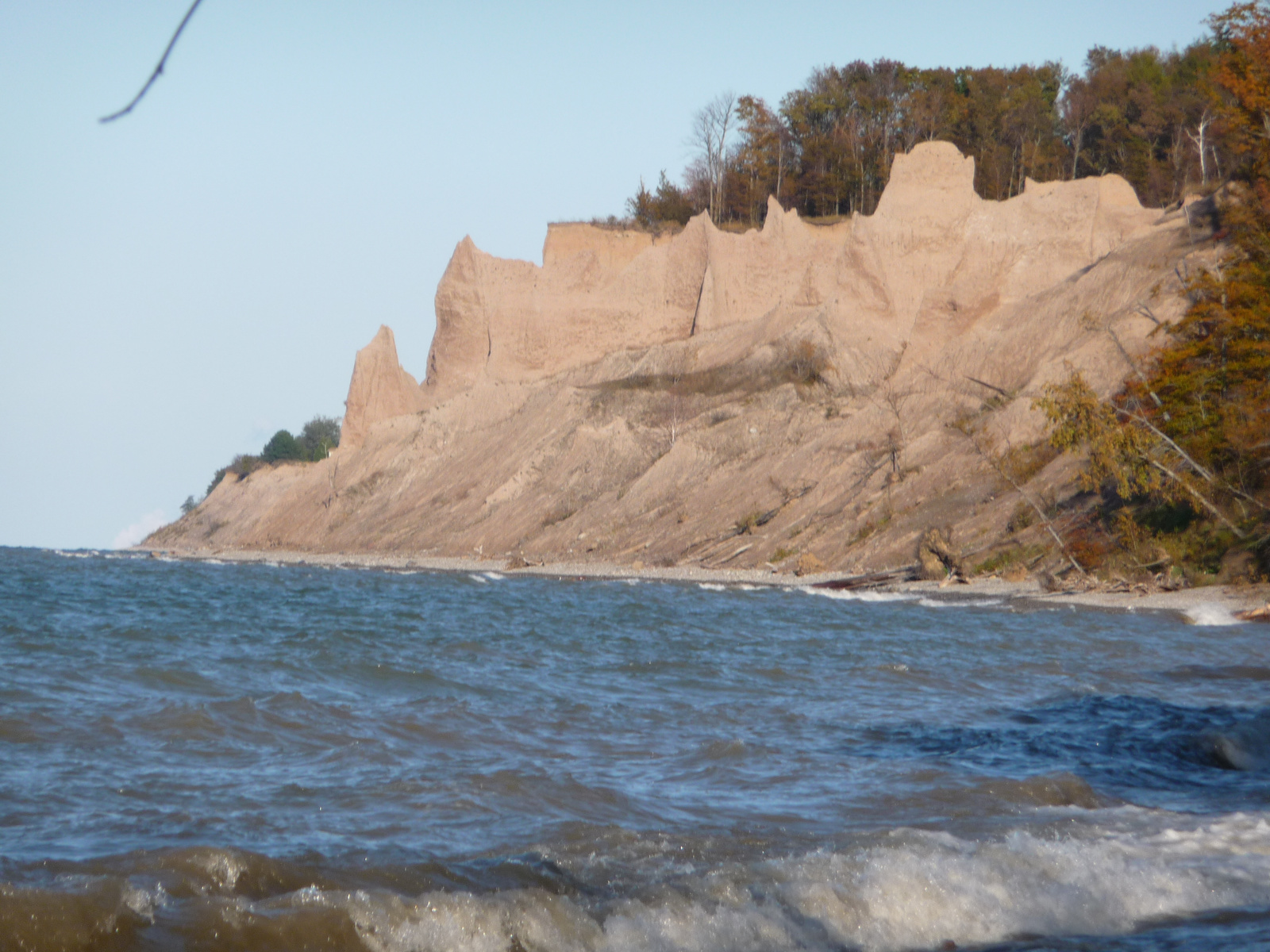 Chimney Bluff közelről