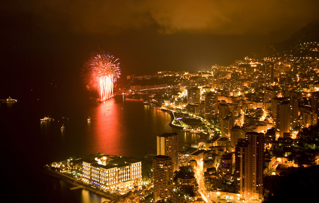 Fireworks in Monaco.