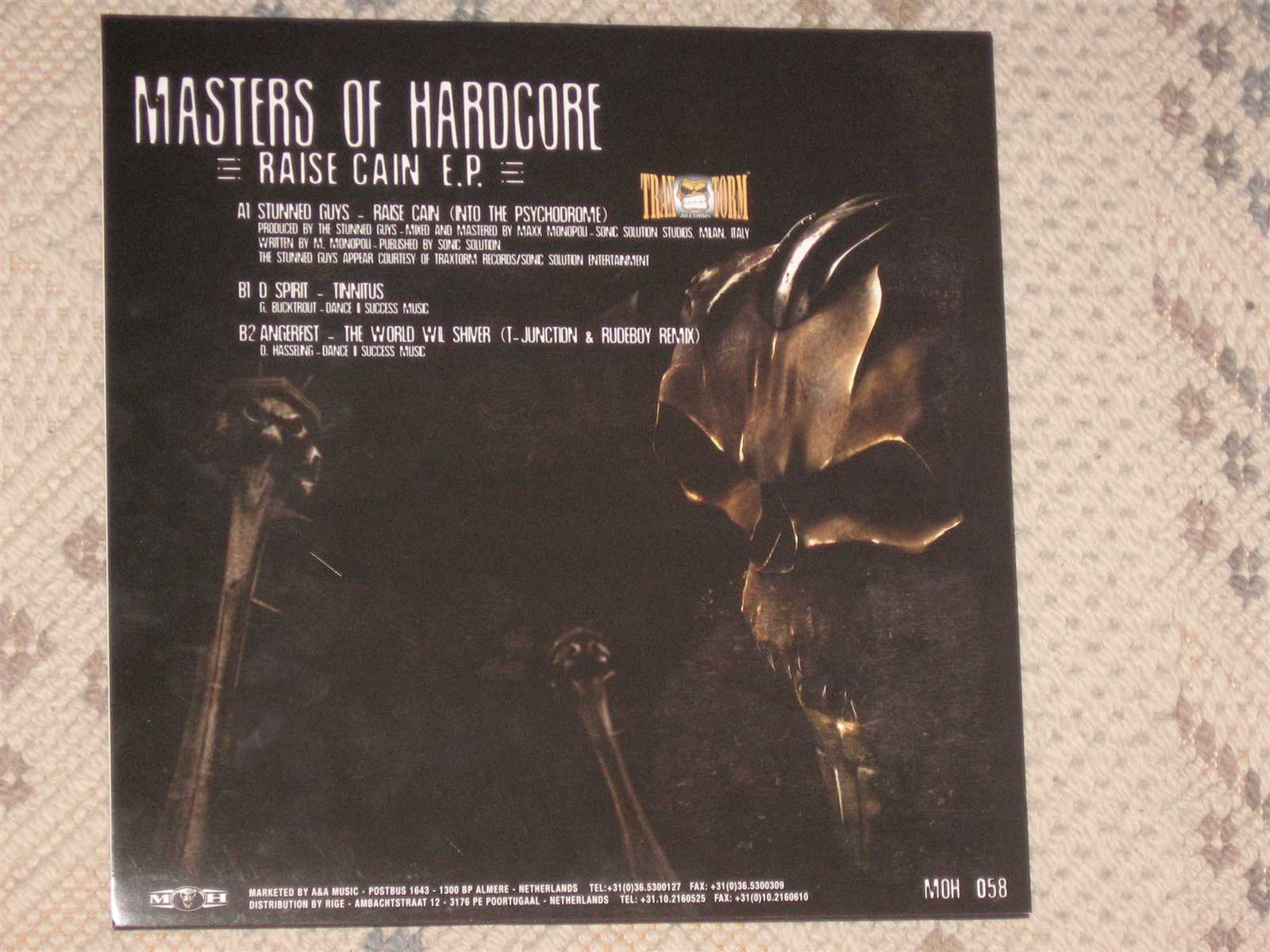 (MOH058) Masters Of Hardcore - Raise Cain (back)