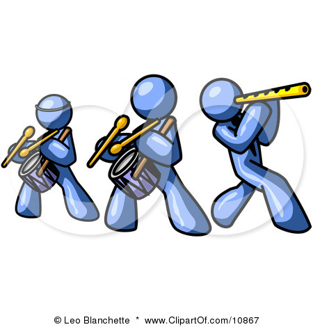 10867-Three-Blue-Men-Playing-Flutes-And-Drums-At-A-Music-Concert