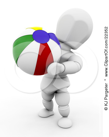 22352-Clipart-Illustration-Of-A-White-Character-Carrying-A-Color