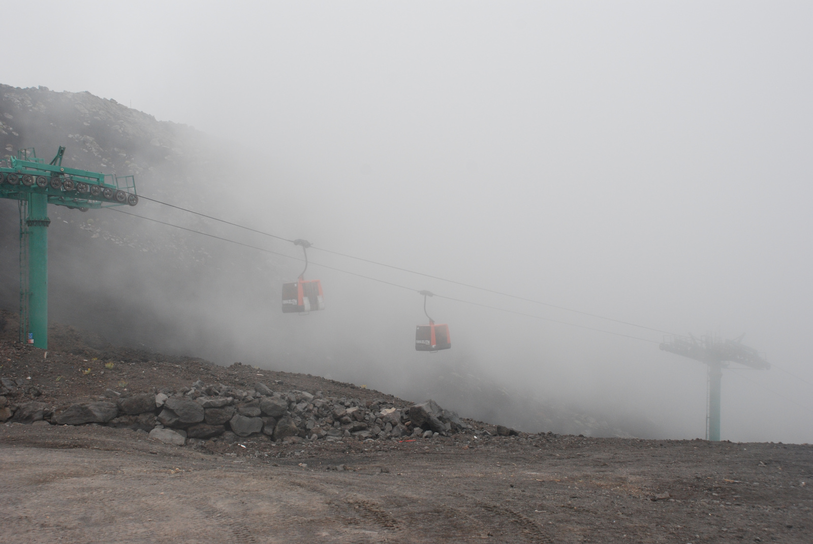 Etna 23 - visszaút 2600 m-nél