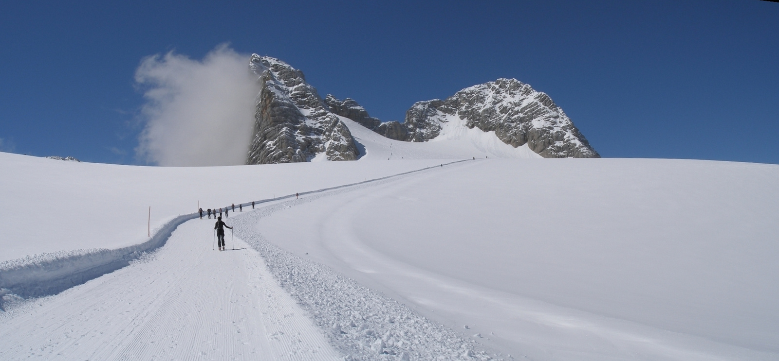 Útban a Hoher Dachstein csúcstömbjéhez.