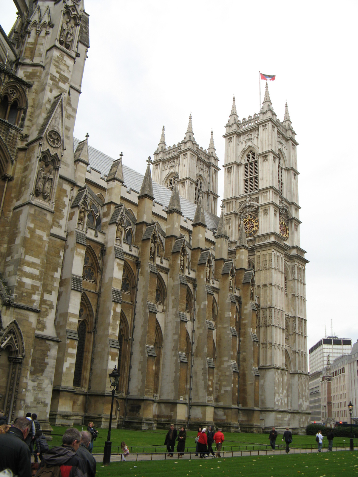 18 Westminster apátság északi homlokzata