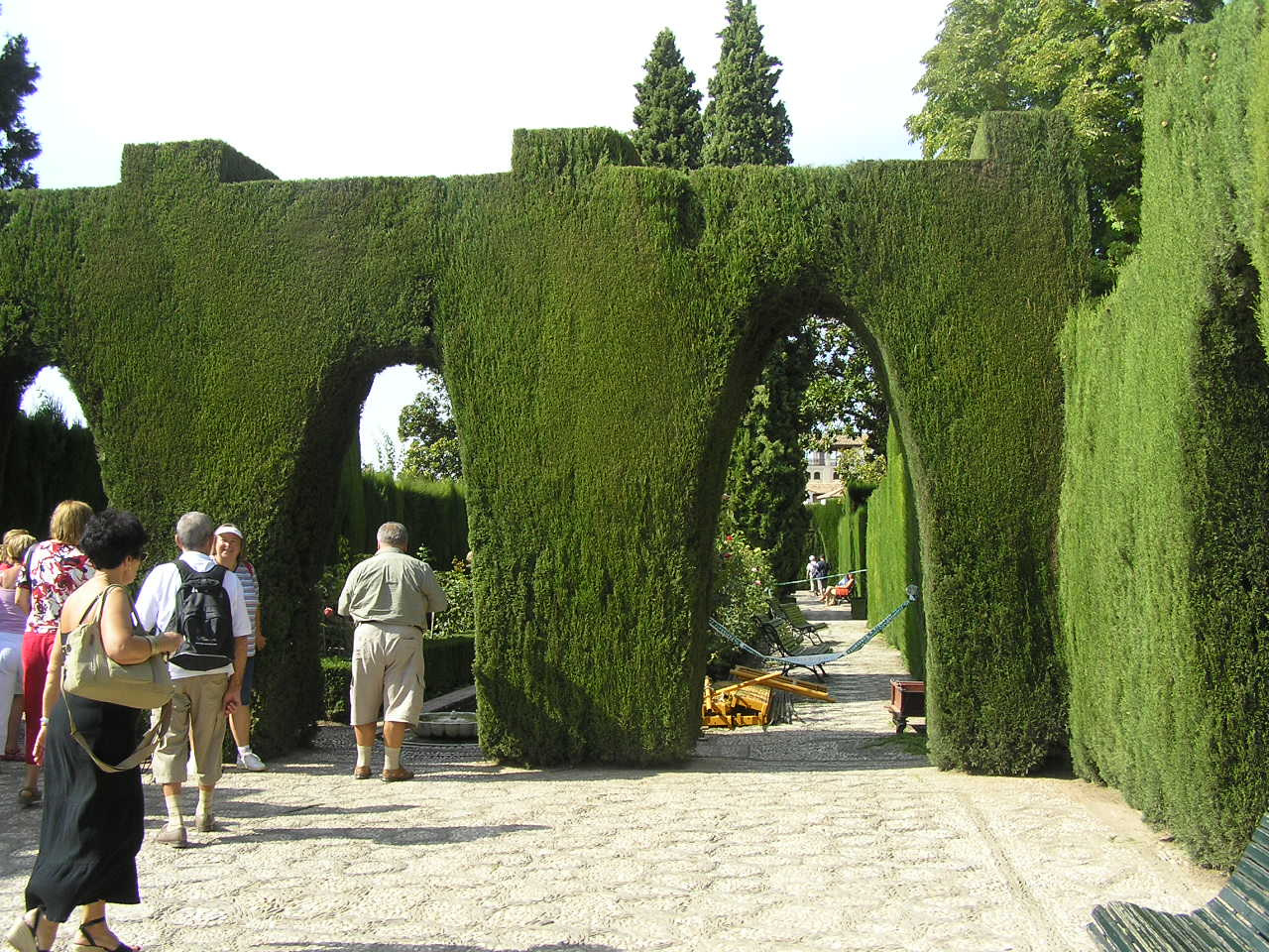 0186 Granada kert az Alhambra elejében