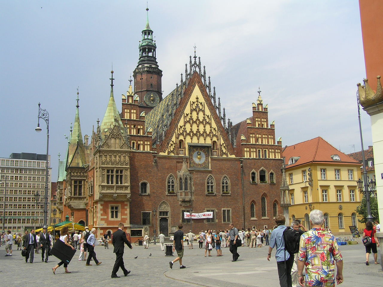 1259 Wroclaw Városház nézete