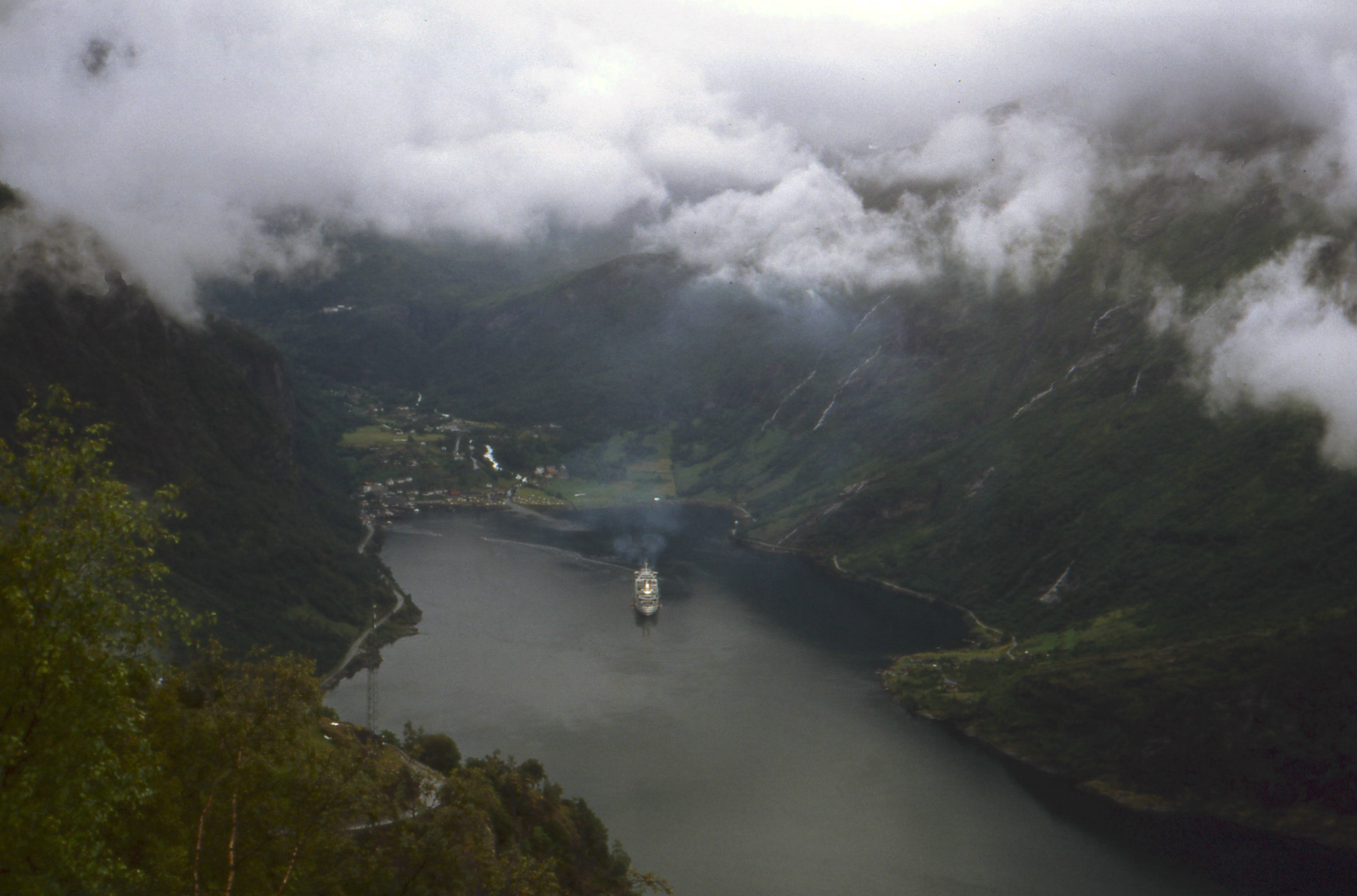 Geiranger fjord felülről