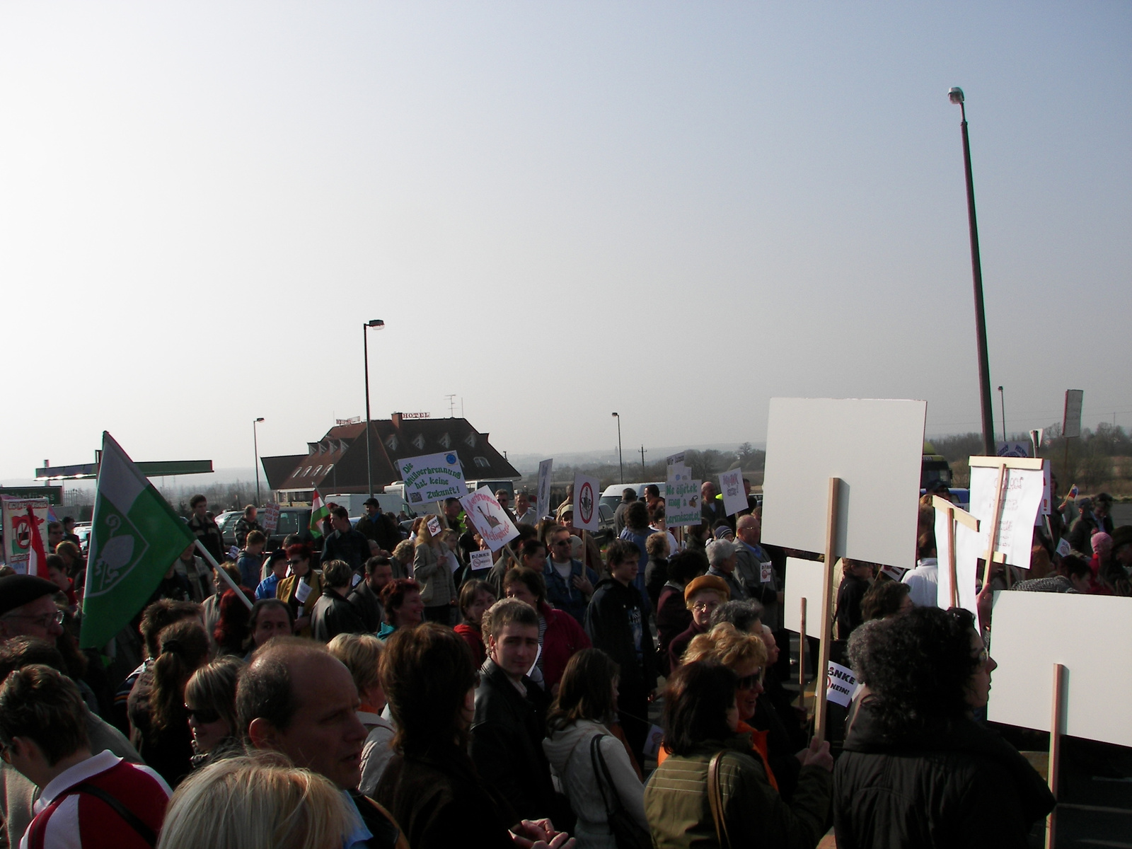 2007 03 17 Demonstráció a határon