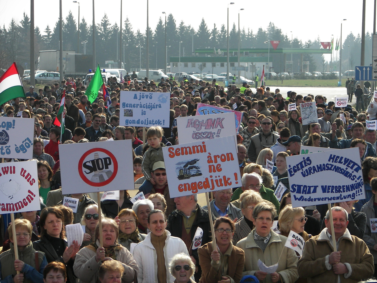 2007 03 17 Demonstráció a határon