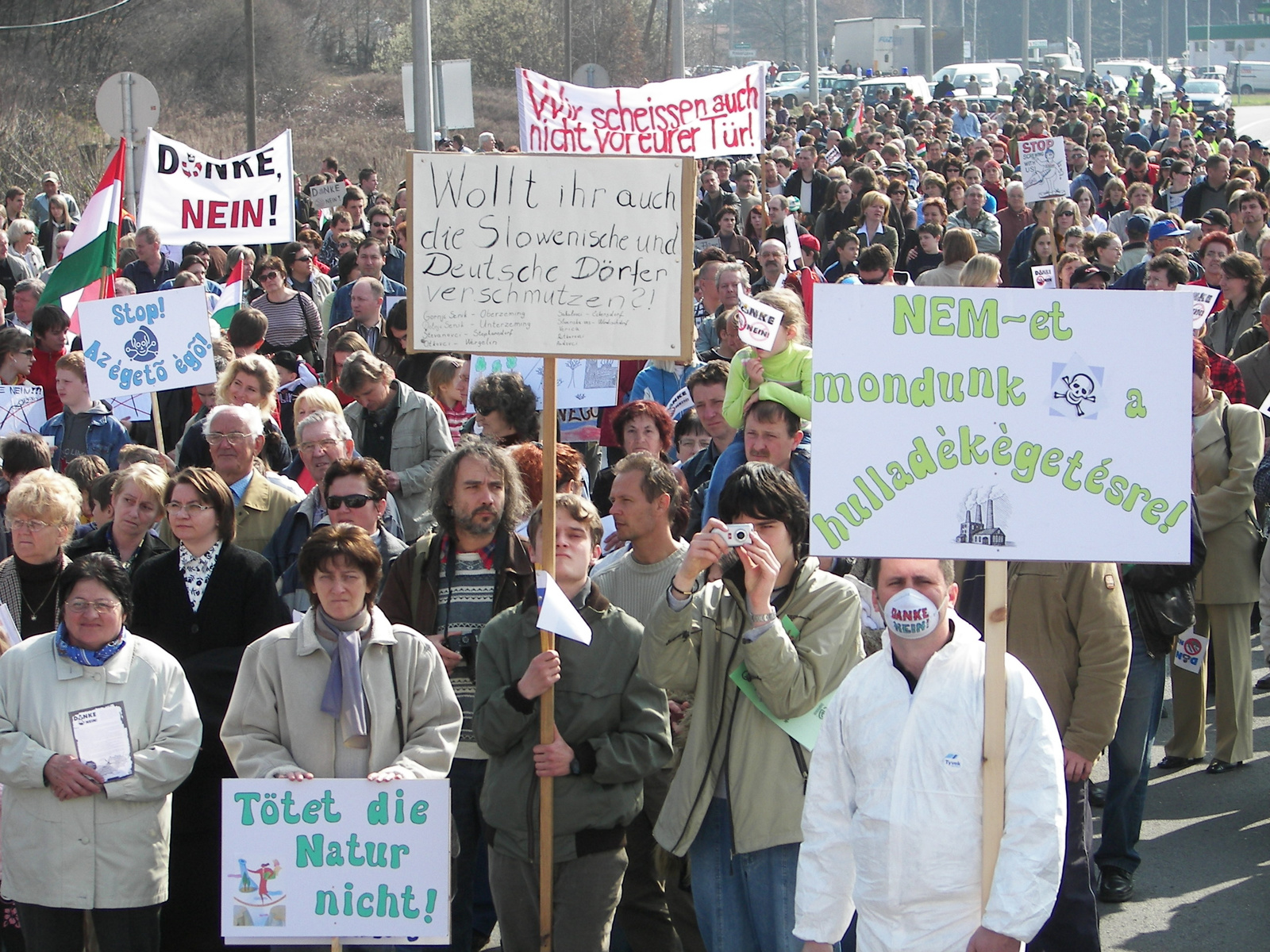 2007 03 17 Demonstráció a határon