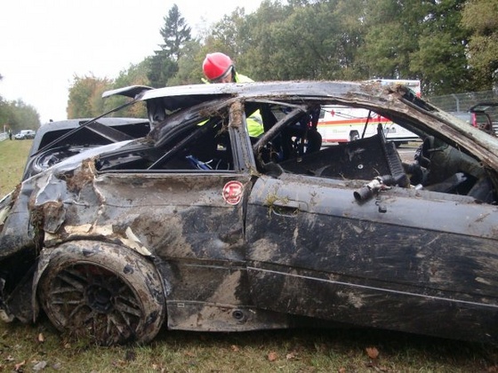 BMW M3 en MINI crash Nurburgring 2