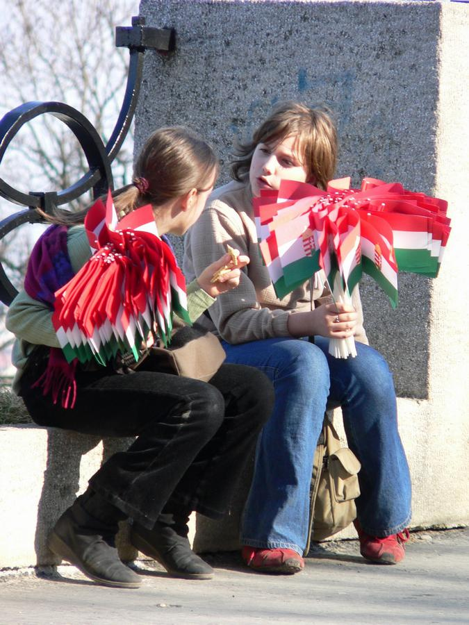 Barátnők a nemzeti ünnepen