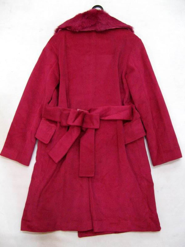 90923B-48 DG RED WOOL&RABBIT HAIR JACKET SIZE 2 4 6(BACK) PRICE 