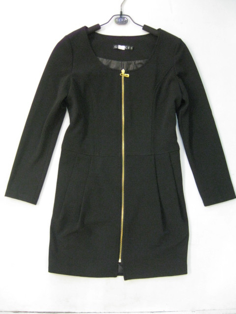 91012A-39A  GUCCI BLACK COTTON DRESS SIZE 2 4 6 PRICE USD39