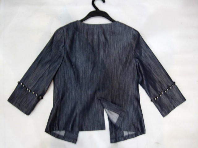 90920B-13 DKNY GREY-BLUE JEANS COAT SIZE 2 4 6(BACK) PRICE USD 3