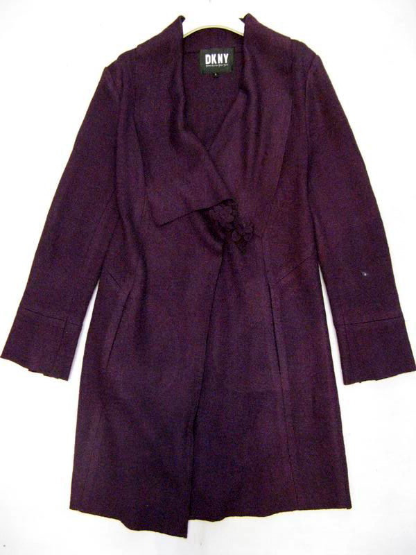 90923B-44A DKNY PURPLE WOOL DUSTCOAT SIZE 4 6 8 PRICE USD 51