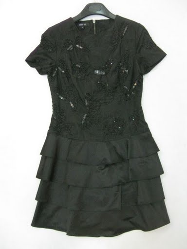 90809A-12 ANNA SUI BLACK COTTON DRESS SIZE 2 4 6 PRICE USD 43[1]