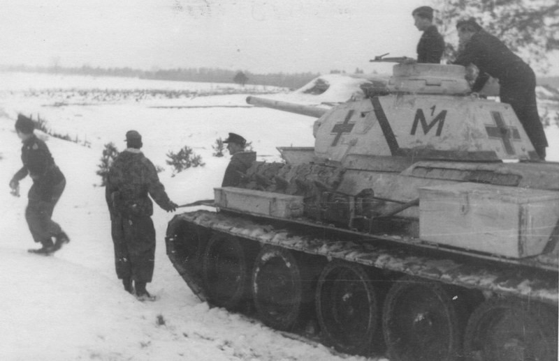 T-34: Captured German T-34 with a commander's cupola 1944