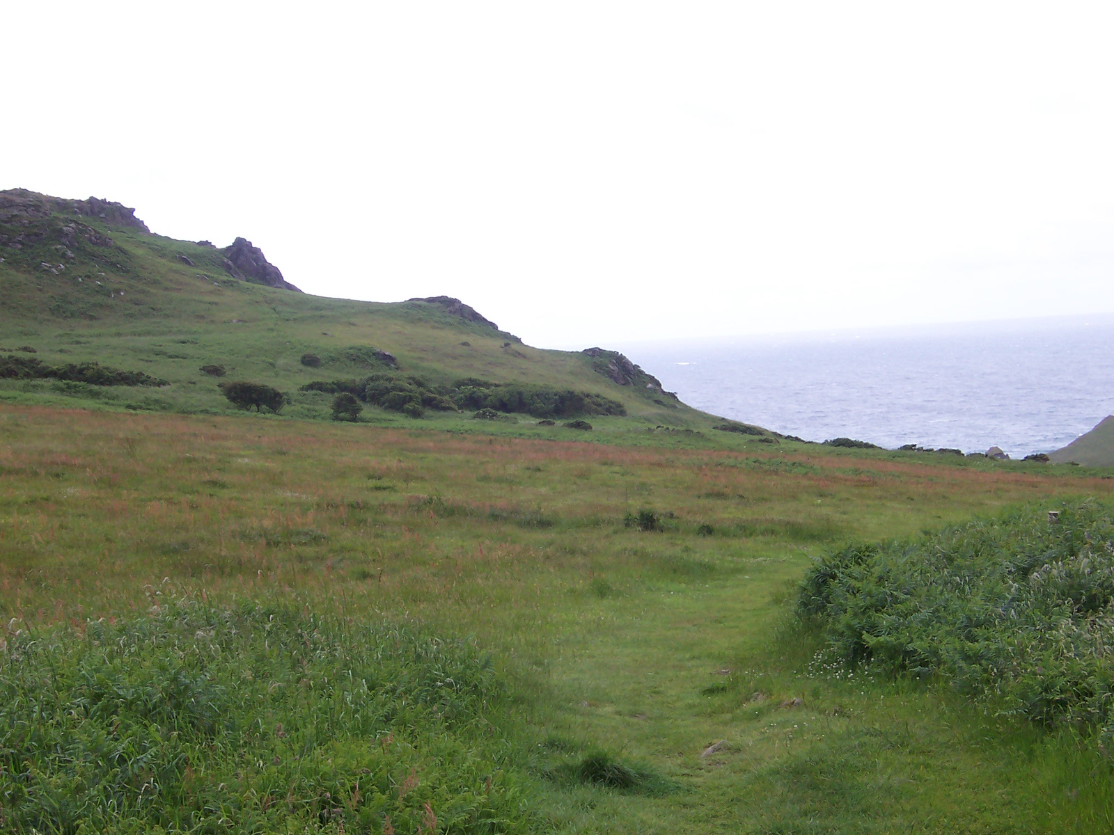 Salcombe Hills, távolabb az English Channel