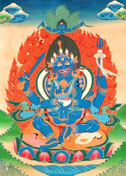 the fourarmed chaturbhuja mahakala mgon po phyag tq22 (Medium)