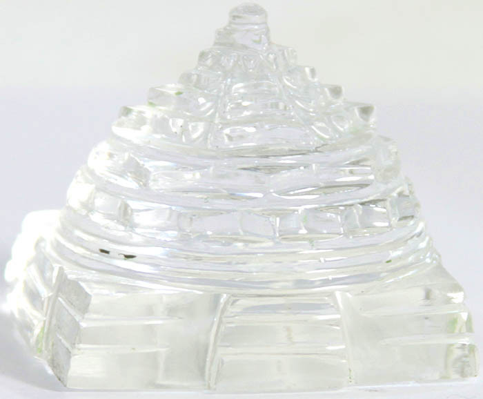 shri yantra carved in crystal rq54